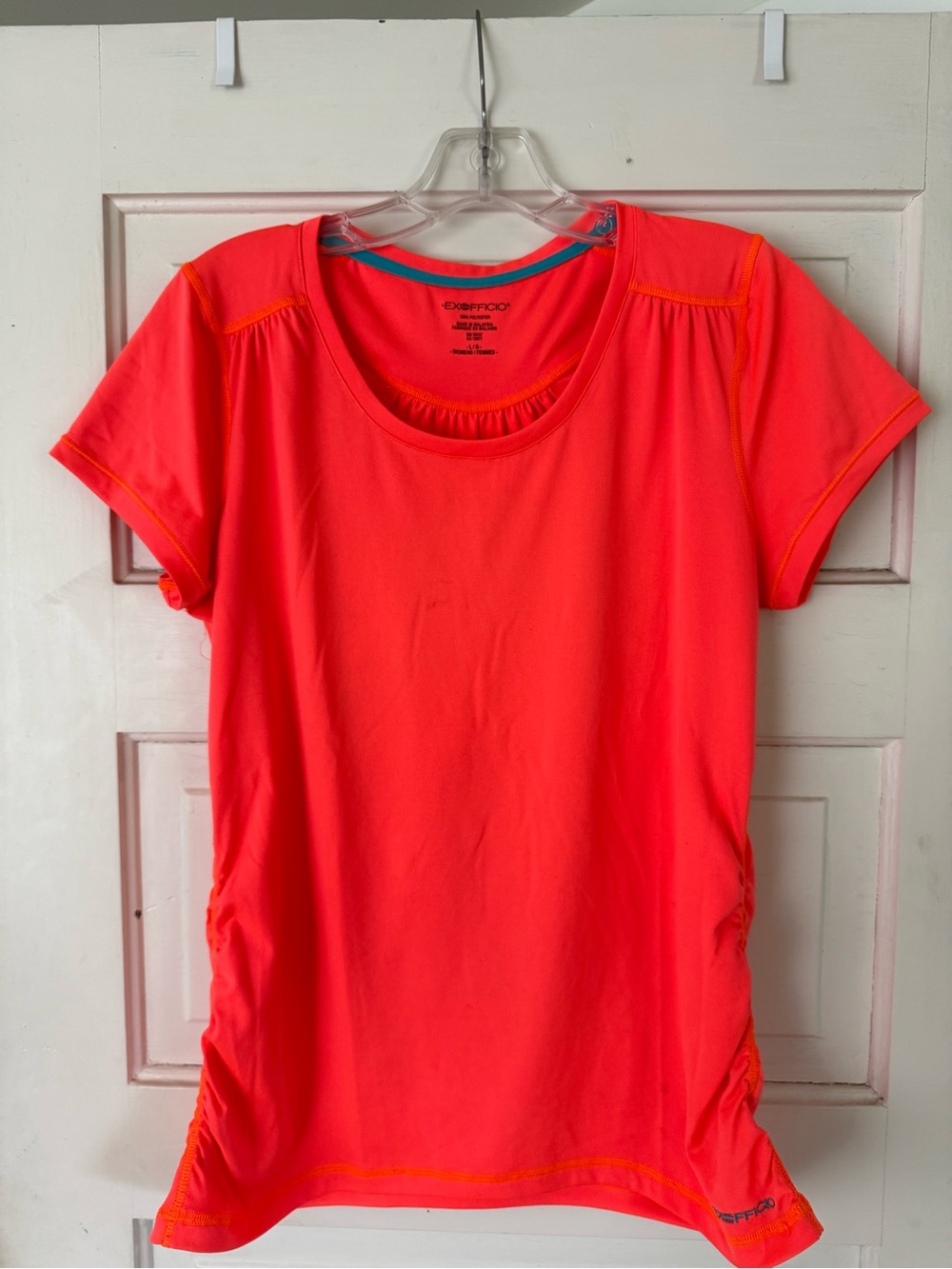 Exofficio Women’s Bright Coral Short Sleeve Performance Tee